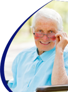 Senior woman wearing eyeglasses